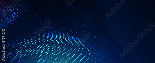 Quantum processing. Deep learning artificial intelligence. Future new technology  for business or science presentation