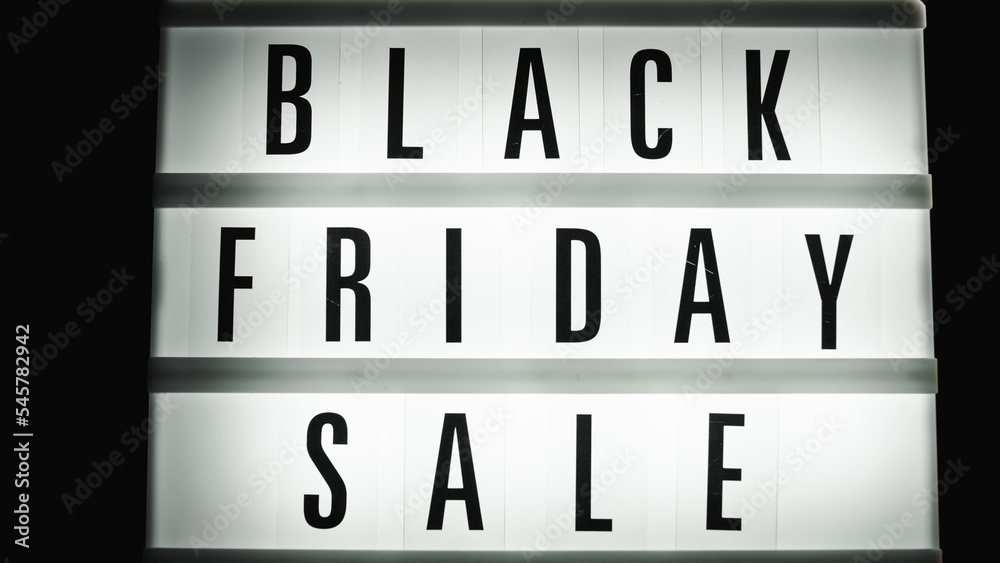Black friday lighted sign Black friday lighted sign