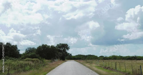 Paved county road