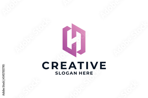 Free Download Letter H logo design combine with creative concept. - GFXLoad