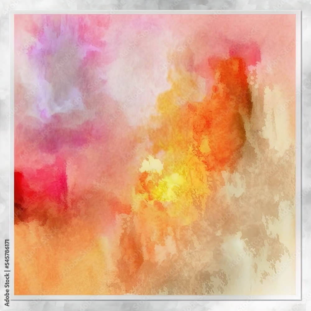 Abstract watercolor digital art painting for texture background