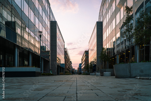 Photography Business city at sunset