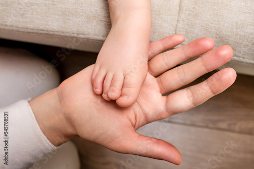 Принти на полотні Deformed toes on the foot of the toddler baby, congenital curvature