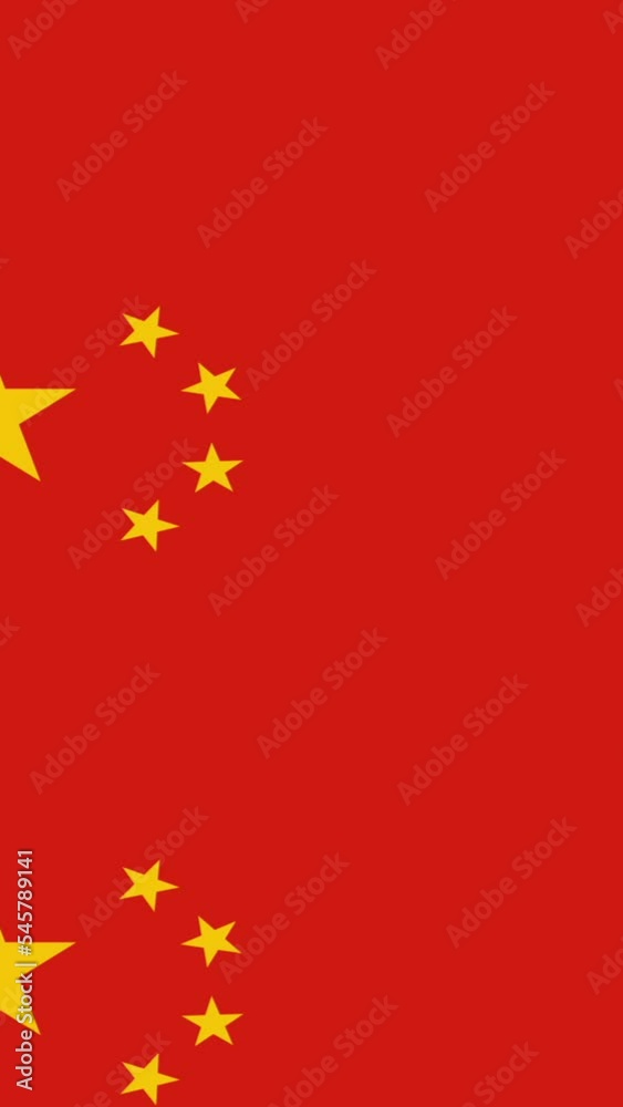 China flag on infinite zoom China flag on infinite zoom