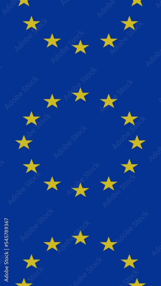 EU flag on infinite zoom EU flag on infinite zoom