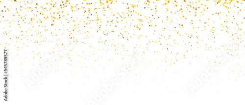 golden glitter falling confetti
