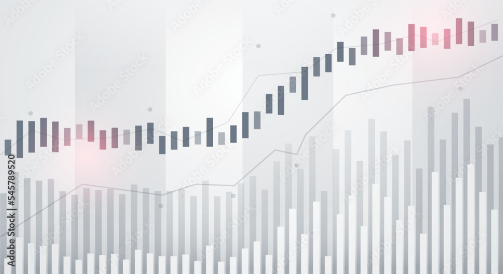 Fototapeta premium Finacial Market And Trading Chart
