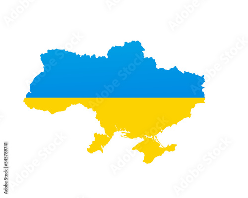 Ukraine  Europe. Ukrainian border. Crimea. Map  poster  banner  war. Vector illustration