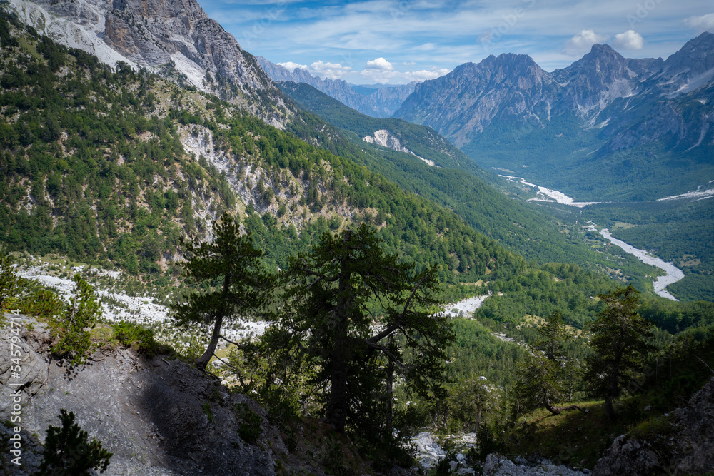 Accursed Mountains landscape, Albania, Valbone region. Accursed Mountains landscape, Albania, Valbone region.