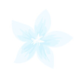 Niebieski kwiat ilustracja