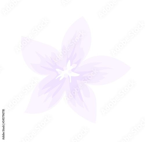 Fioletowy kwiatek ilustracja