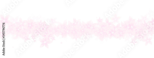 Pink flowers line