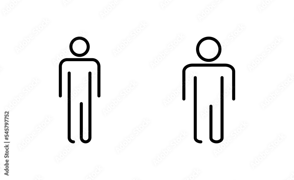 Man icon vector for web and mobile app. male sign and symbol. human symbol Man icon vector for web and mobile app. male sign and symbol. human symbol