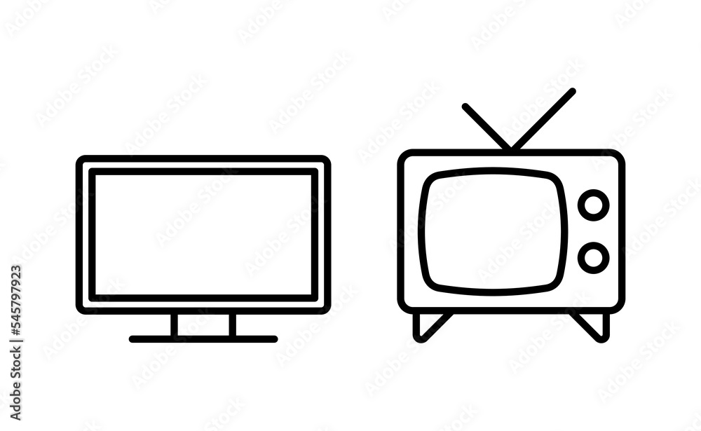 Tv icon vector for web and mobile app. television sign and symbol Tv icon vector for web and mobile app. television sign and symbol