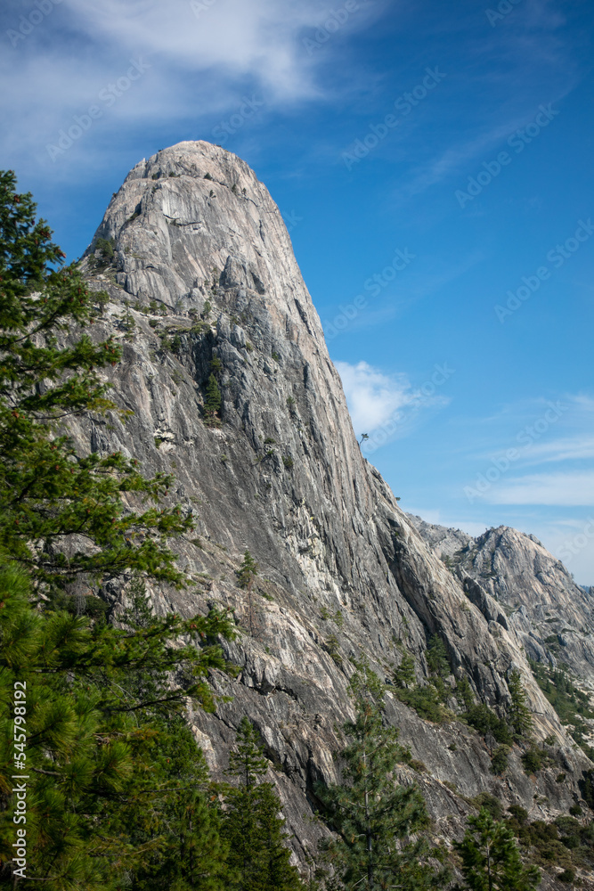 Castle Crag California State Park looking at Rock Formations from the Trail