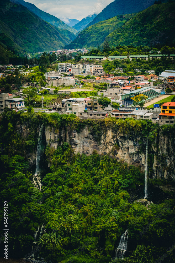 Baños de Agua Santa ecuador city travel holiday destination in jungle