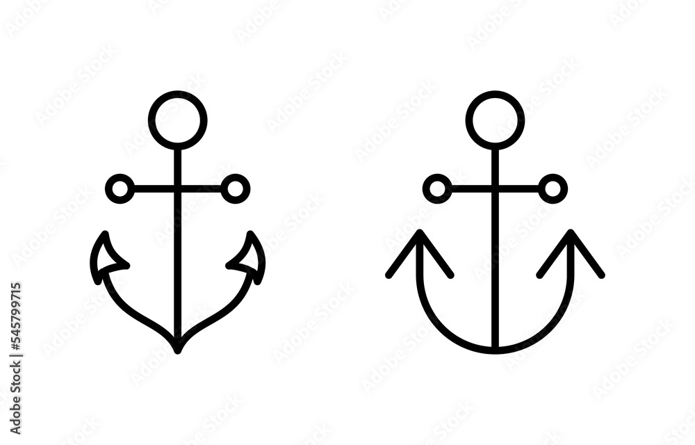 Anchor icon vector for web and mobile app. Anchor sign and symbol. Anchor marine icon. Anchor icon vector for web and mobile app. Anchor sign and symbol. Anchor marine icon.