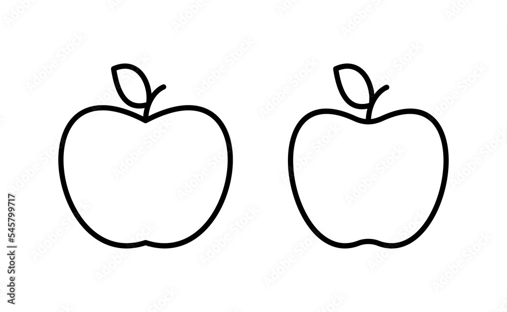 Apple icon vector for web and mobile app. Apple sign and symbols for web design. Apple icon vector for web and mobile app. Apple sign and symbols for web design.