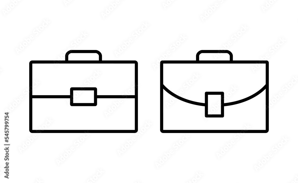 Briefcase icon vector for web and mobile app. suitcase sign and symbol. luggage symbol.