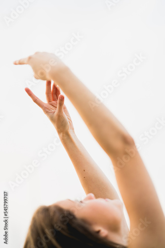 Ballerina in Barcelona dancing with hands