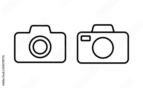 Camera icon vector for web and mobile app. photo camera sign and symbol. photography icon.