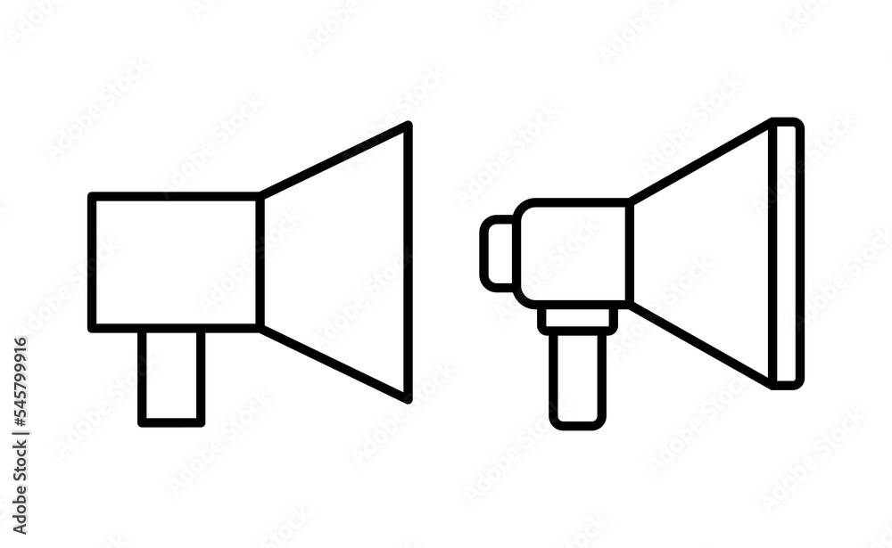 Megaphone icon vector for web and mobile app. Loudspeaker sign and symbol Megaphone icon vector for web and mobile app. Loudspeaker sign and symbol