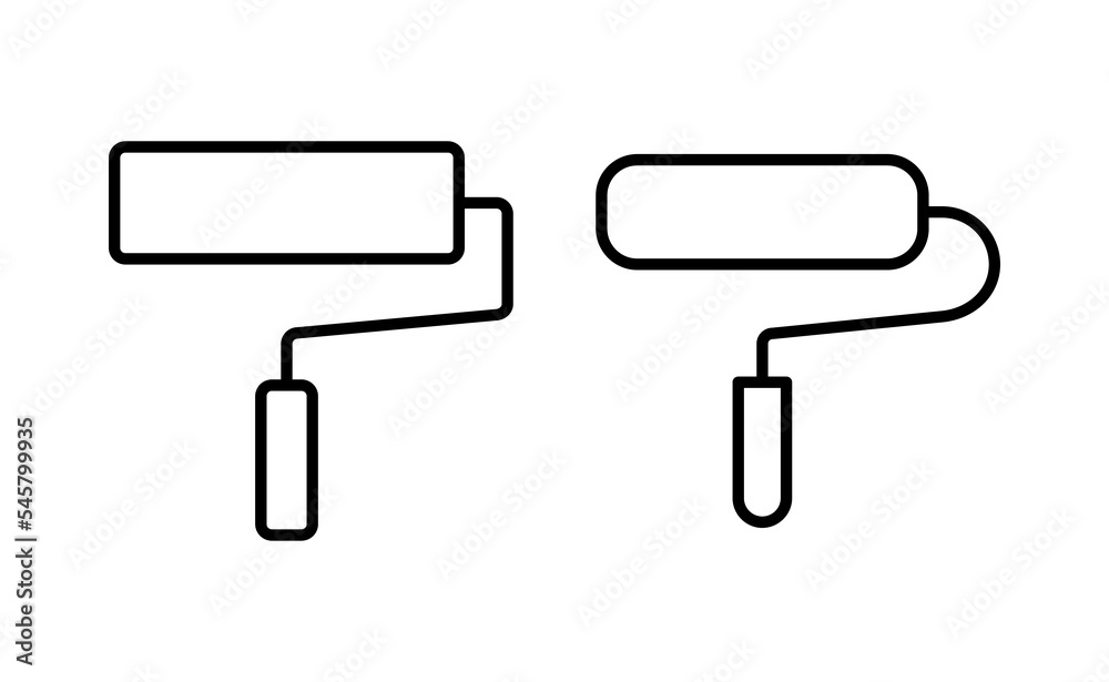 Paint icon vector for web and mobile app. paint brush sign and symbol. paint roller icon vector Paint icon vector for web and mobile app. paint brush sign and symbol. paint roller icon vector