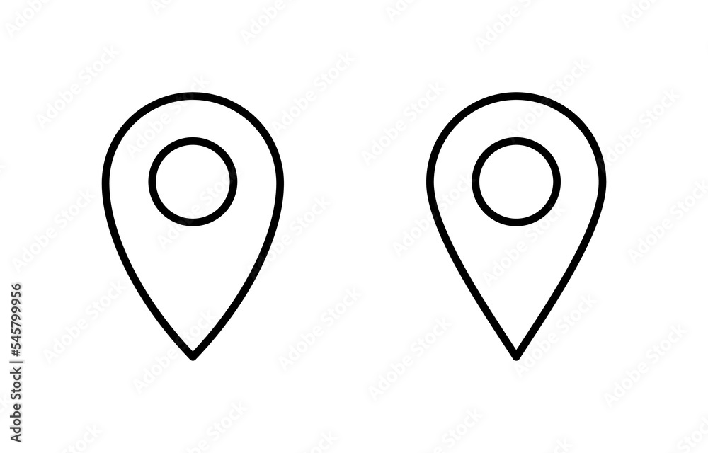 Pin icon vector for web and mobile app. Location sign and symbol. destination icon. map pin Pin icon vector for web and mobile app. Location sign and symbol. destination icon. map pin