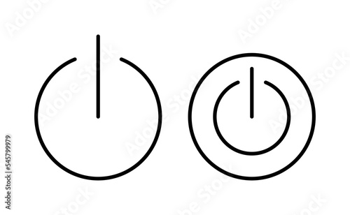 Power icon vector for web and mobile app. Power Switch sign and symbol. Electric power