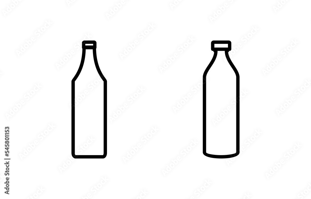 Bottle icon vector for web and mobile app. bottle sign and symbol