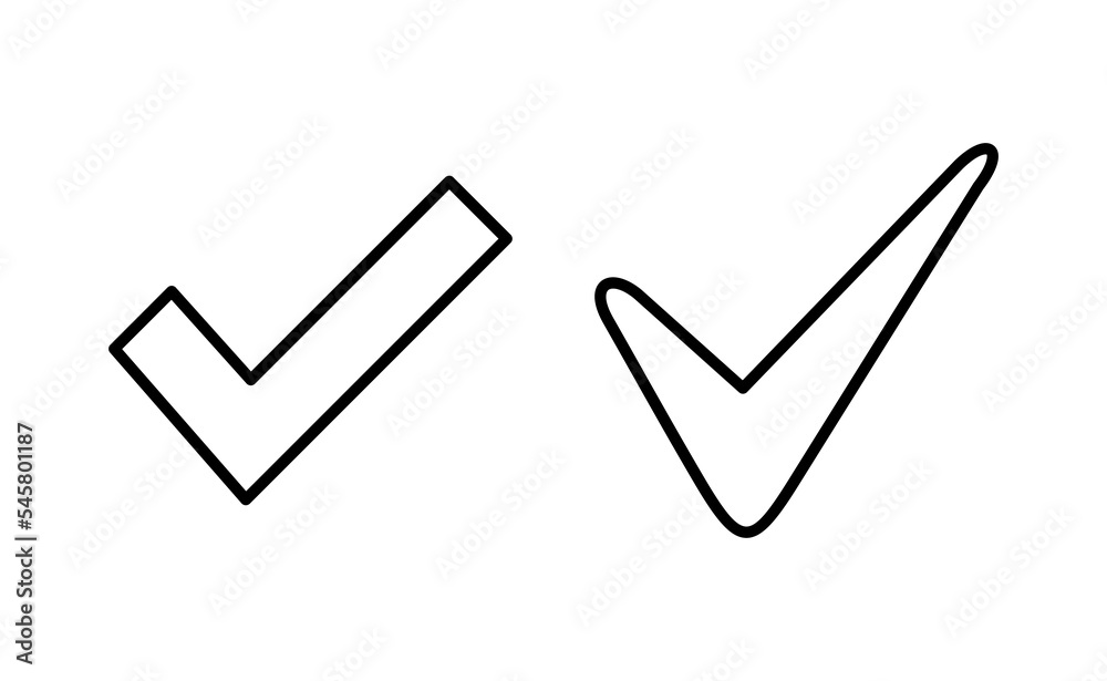 Check mark icon vector for web and mobile app. Tick mark sign and symbol Check mark icon vector for web and mobile app. Tick mark sign and symbol