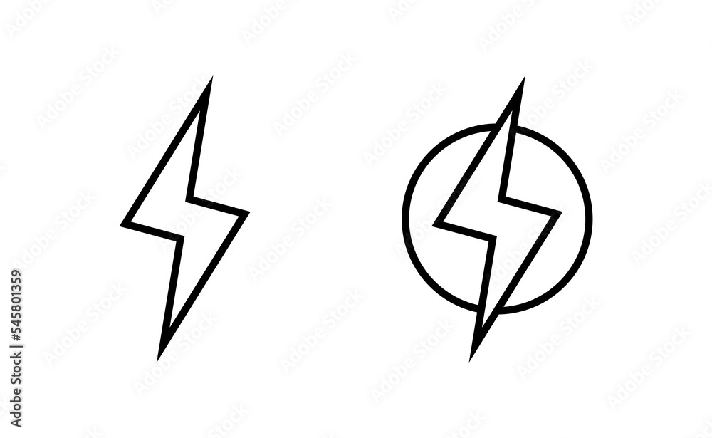 Lightning icon vector for web and mobile app. electric sign and symbol. power icon. energy sign Lightning icon vector for web and mobile app. electric sign and symbol. power icon. energy sign