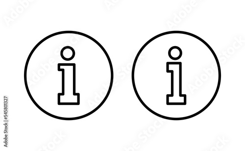 Info sign icon vector for web and mobile app. about us sign and symbol. Faq icon