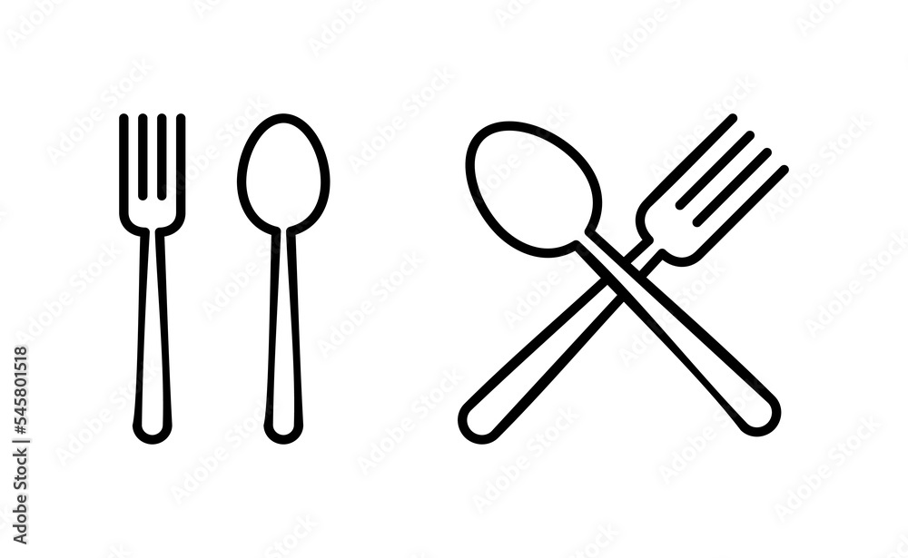 spoon and fork icon vector for web and mobile app. spoon, fork and knife icon vector. restaurant sign and symbol spoon and fork icon vector for web and mobile app. spoon, fork and knife icon vector. restaurant sign and symbol