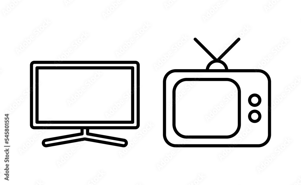 Tv icon vector for web and mobile app. television sign and symbol Tv icon vector for web and mobile app. television sign and symbol