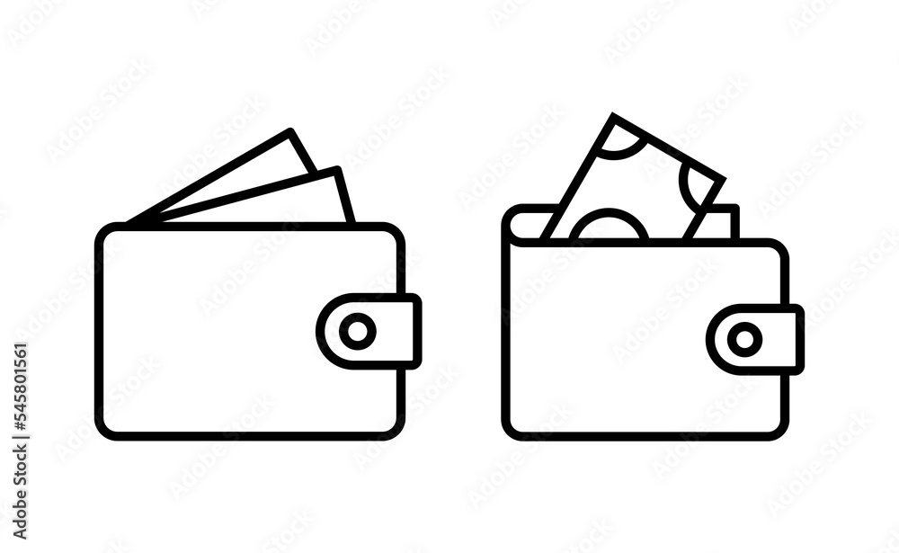 Wallet icon vector for web and mobile app. wallet sign and symbol Wallet icon vector for web and mobile app. wallet sign and symbol