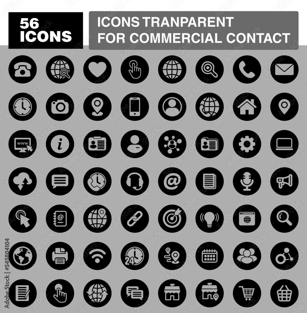 ICONS TRANSPARENT FOR COMERCIAL CONTACT