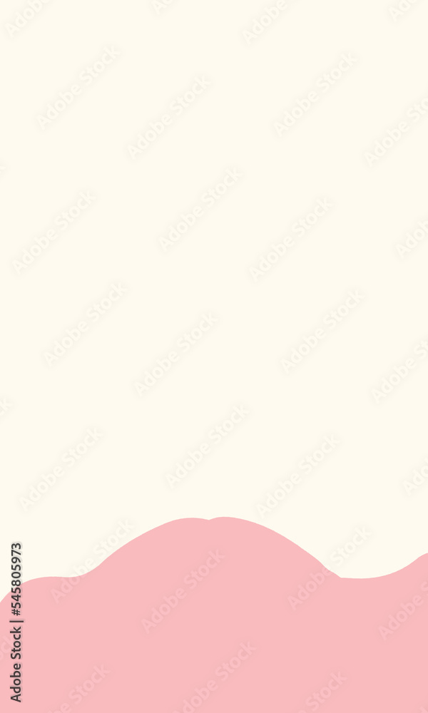cream white background with pink blob abstract