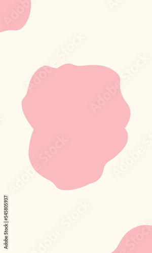 cream white background with pink blob abstract © Faried