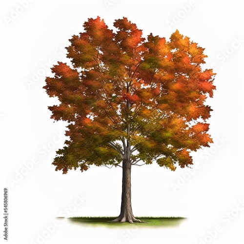Maple Tree Isolated.