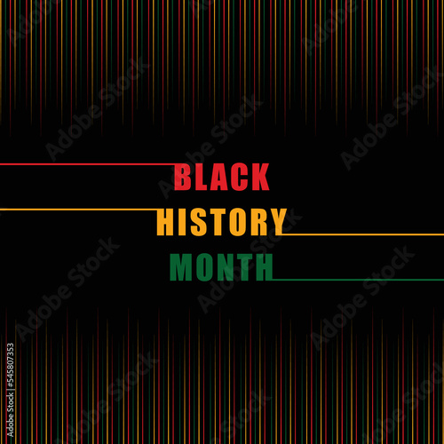 Black history month celebrate. vector illustration design graphic Black history month 2023, 2024 background
