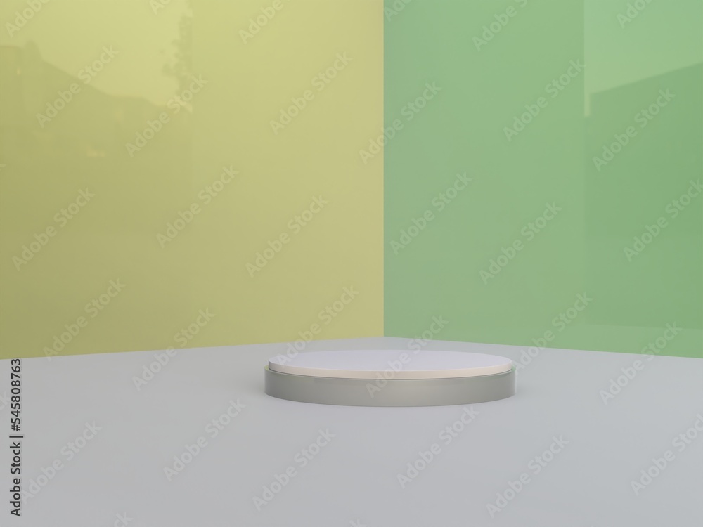 podium mockup product display background 3d