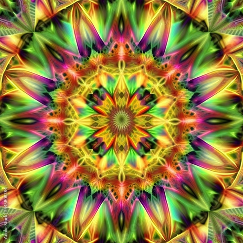 background with kaleidoscope effect