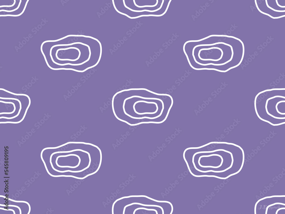 Geometric Shape cartoon character seamless pattern on purple background Geometric Shape cartoon character seamless pattern on purple background