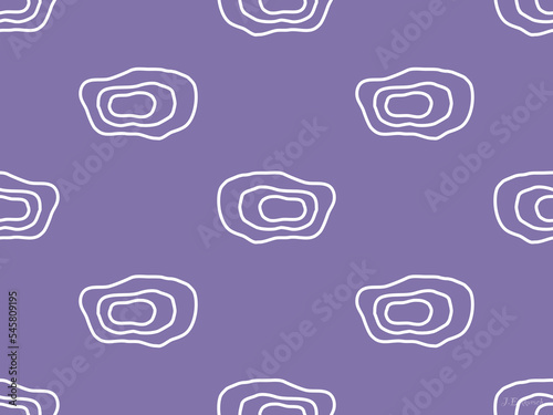 Geometric Shape cartoon character seamless pattern on purple background