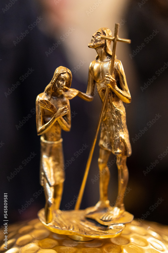 church accessories for the priest's service are made of gold. church accessories for the priest's service are made of gold.