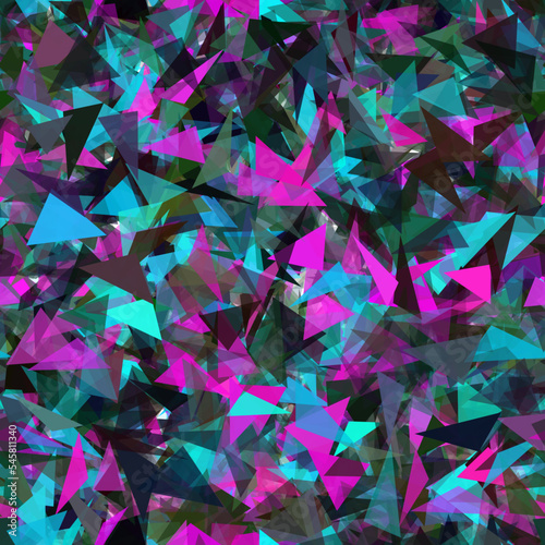 Background pattern abstract seamless design texture. Theme is about surface, polygon, colorful, concept, design, modern, random, futuristic, art, transparency, decorative, sci-fi, color
