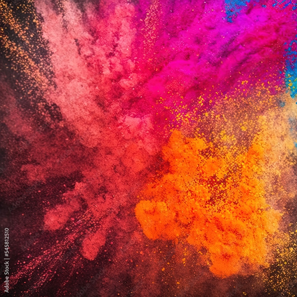 abstract background, colorful Indian powder, grainy texture