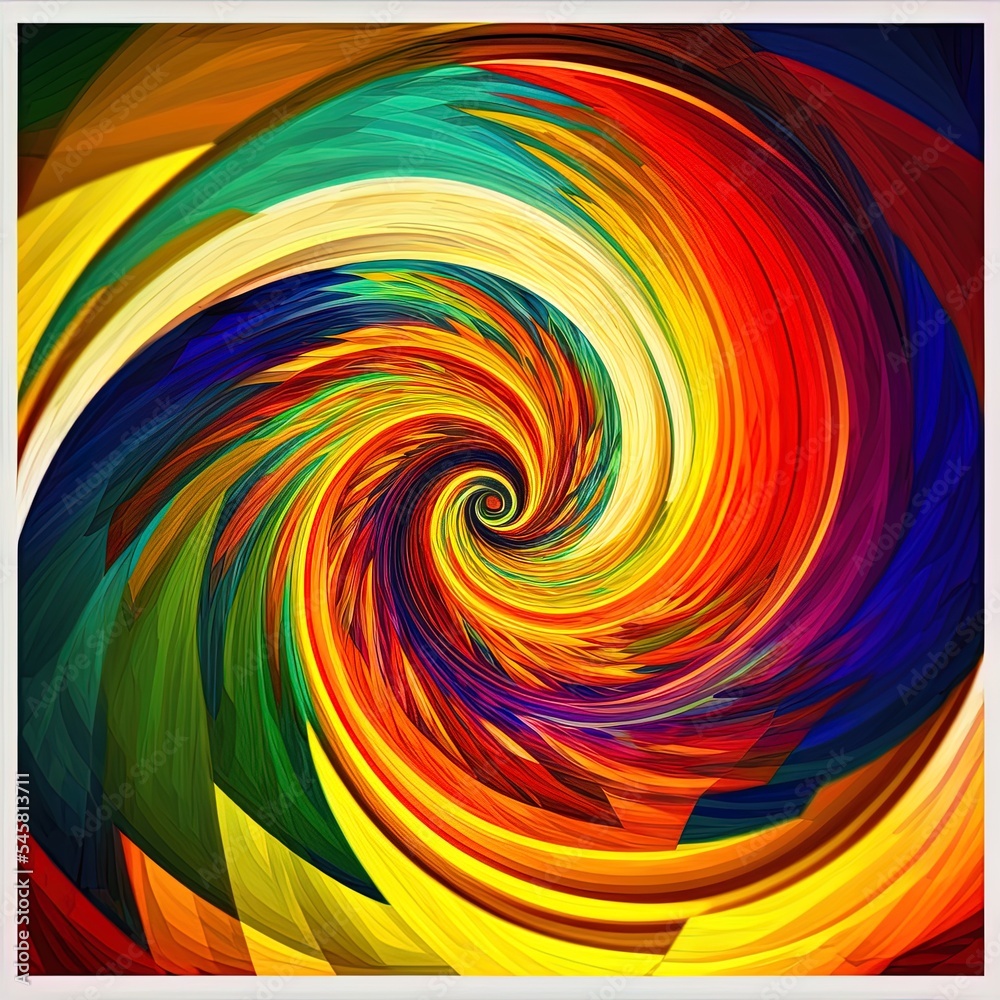 Fototapeta premium Colourful swirl abstract art background