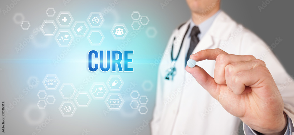 Close-up of a doctor giving you a pill Close-up of a doctor giving you a pill